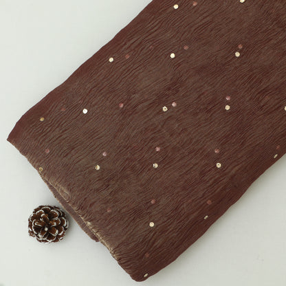 Crush Tissue Mukesh Brocade Fabric