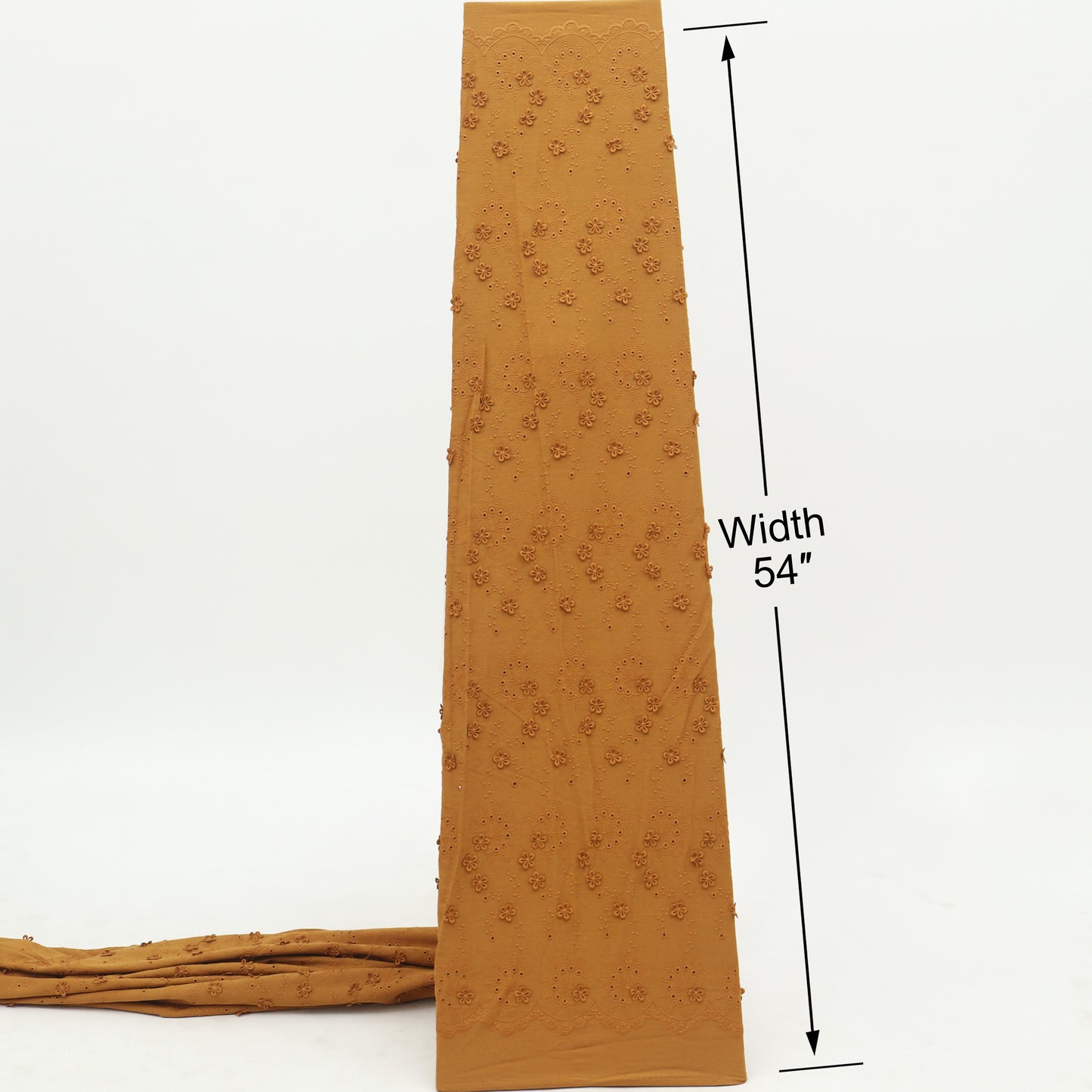 Floral Linen Embroidery Fabric