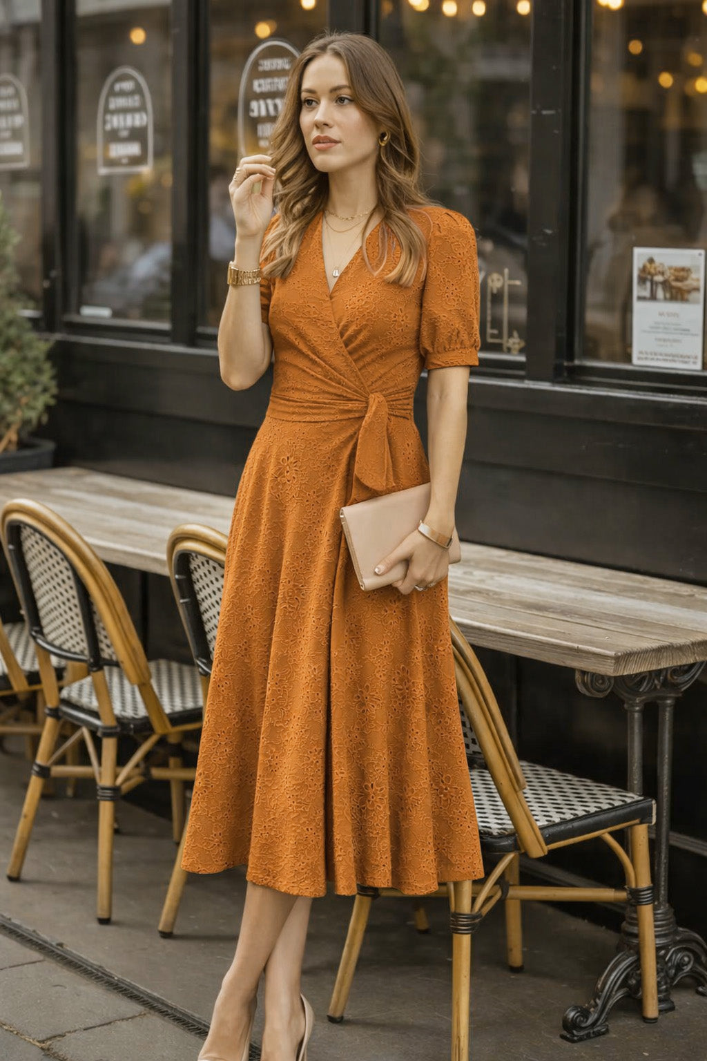 Floral Linen Embroidery Fabric