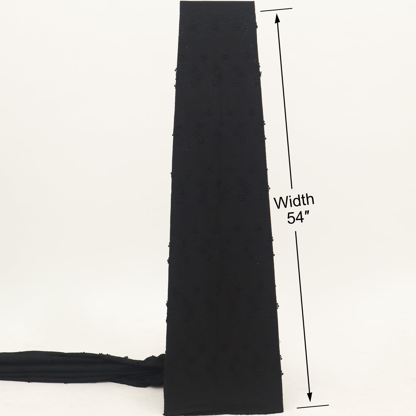 Floral Linen Embroidery Fabric