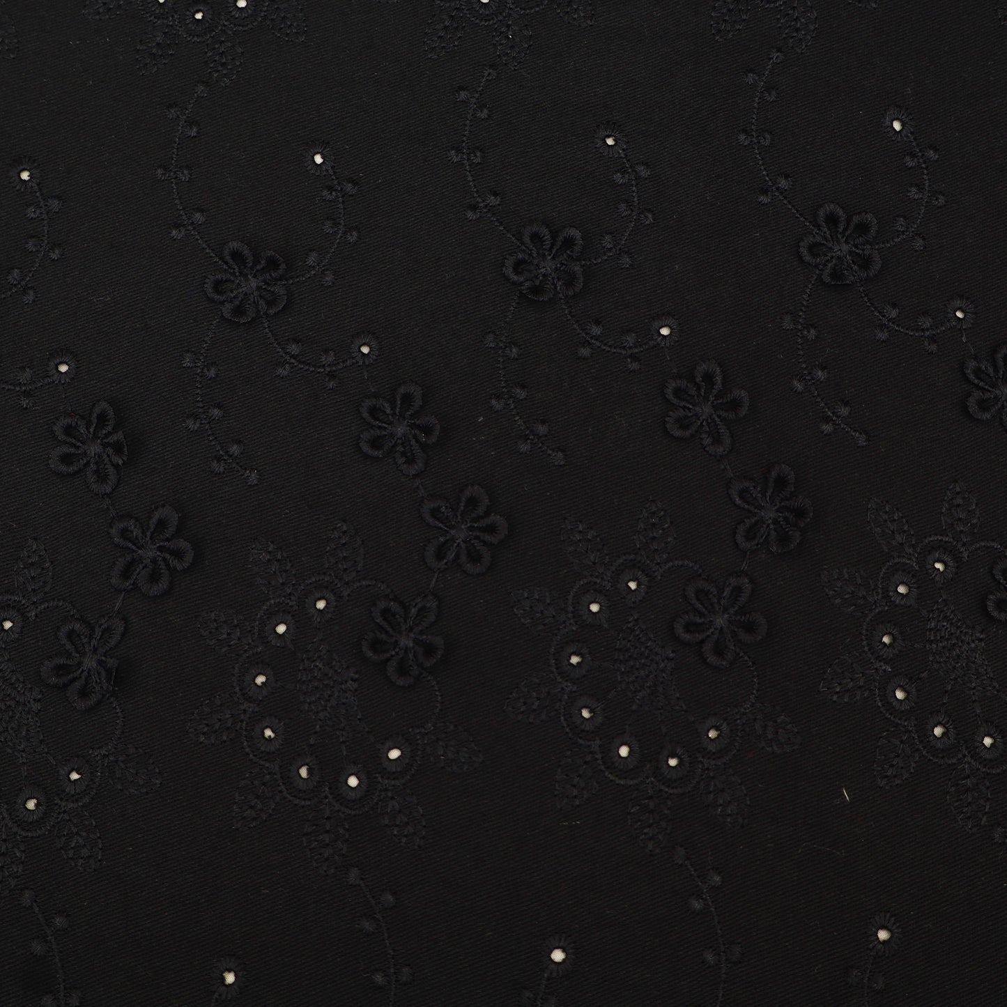 Floral Linen Embroidery Fabric