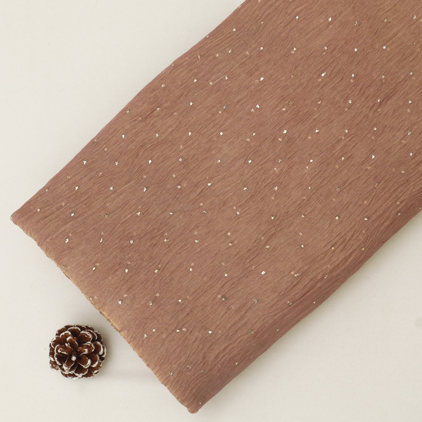 Crush Tissue Mukesh Brocade Fabric
