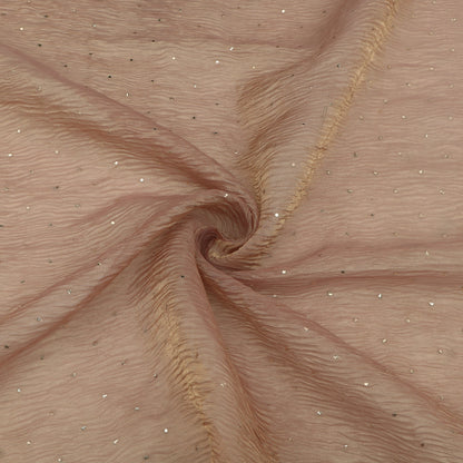 Crush Tissue Mukesh Brocade Fabric