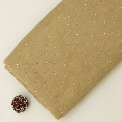 Crush Tissue Mukesh Brocade Fabric