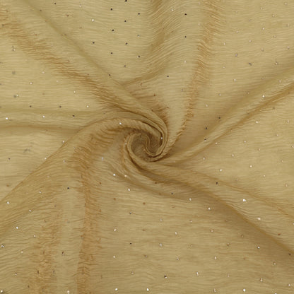 Crush Tissue Mukesh Brocade Fabric