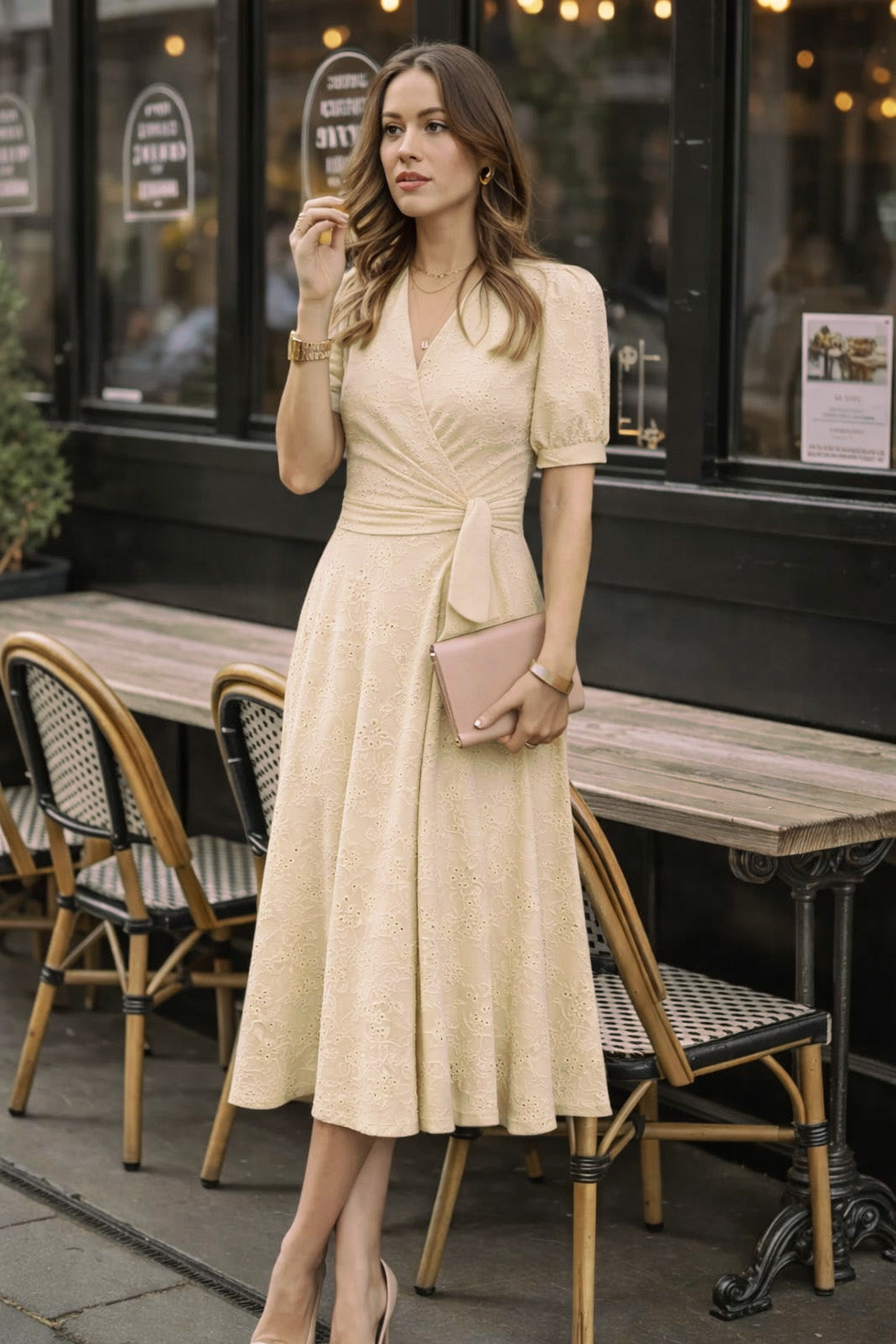 Floral Linen Embroidery Fabric