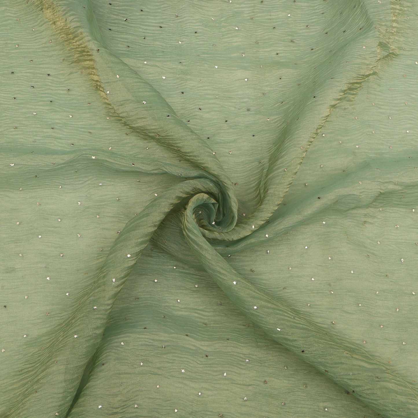 Crush Tissue Mukesh Brocade Fabric