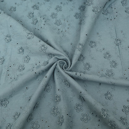 Floral Linen Embroidery Fabric