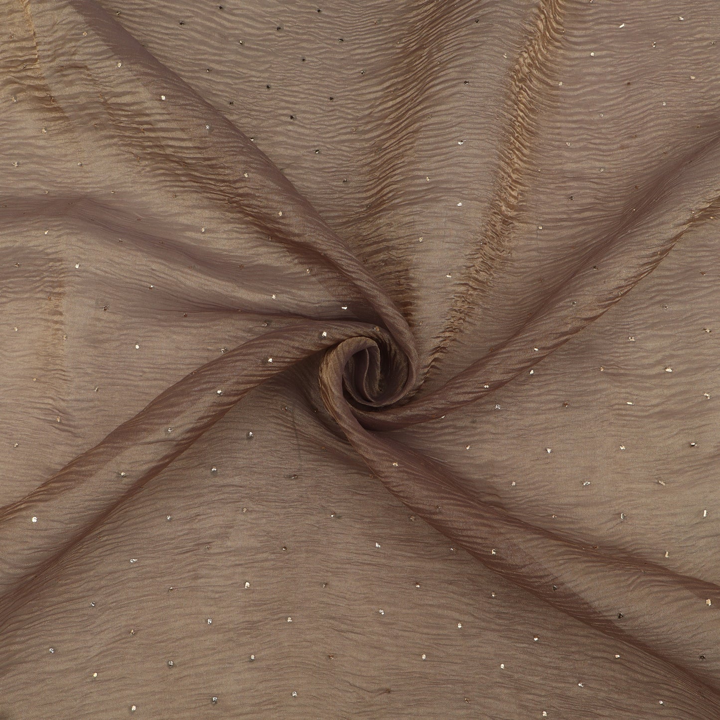 Crush Tissue Mukesh Brocade Fabric