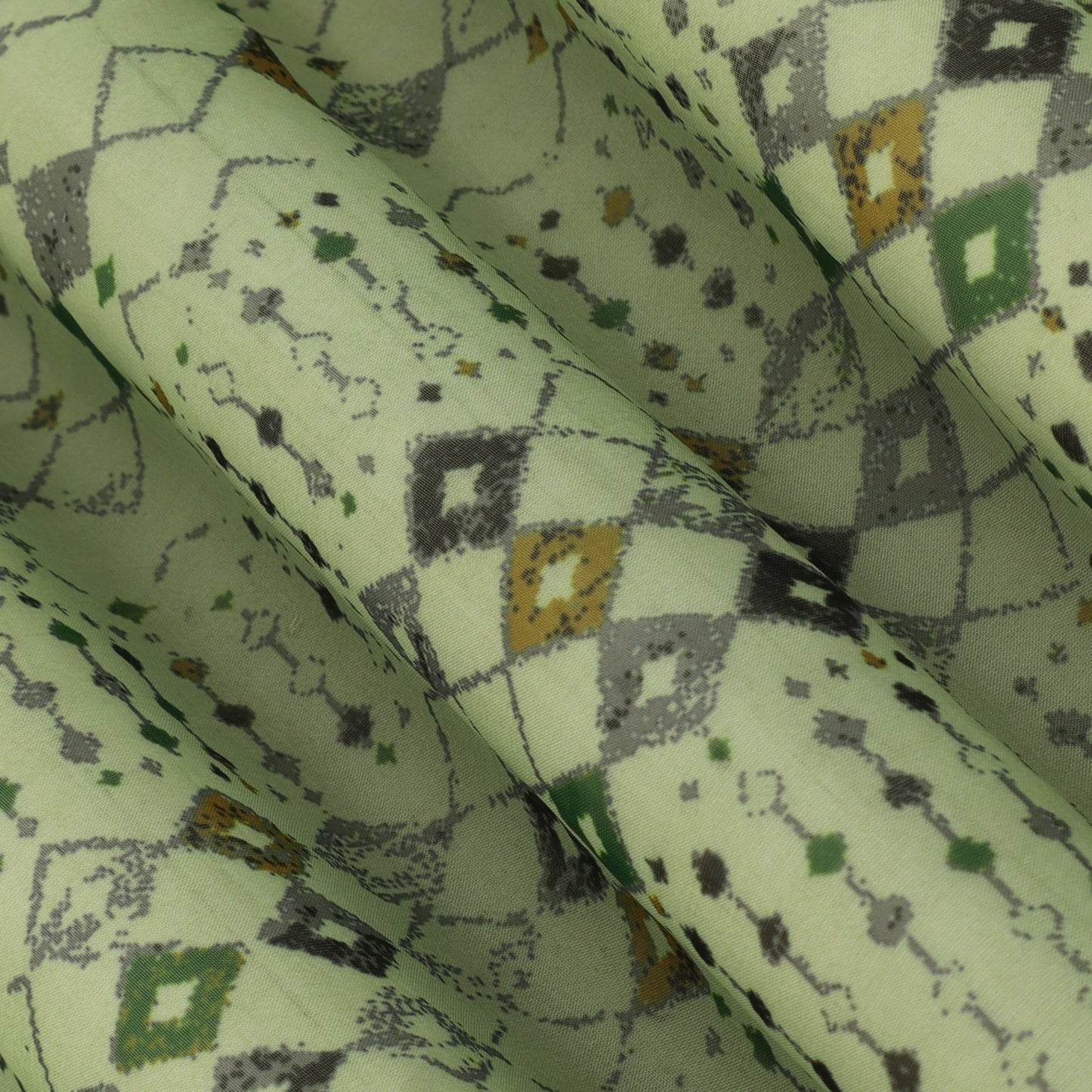 Multicolor Organza Print Fabric