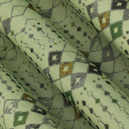 Multicolor Organza Print Fabric