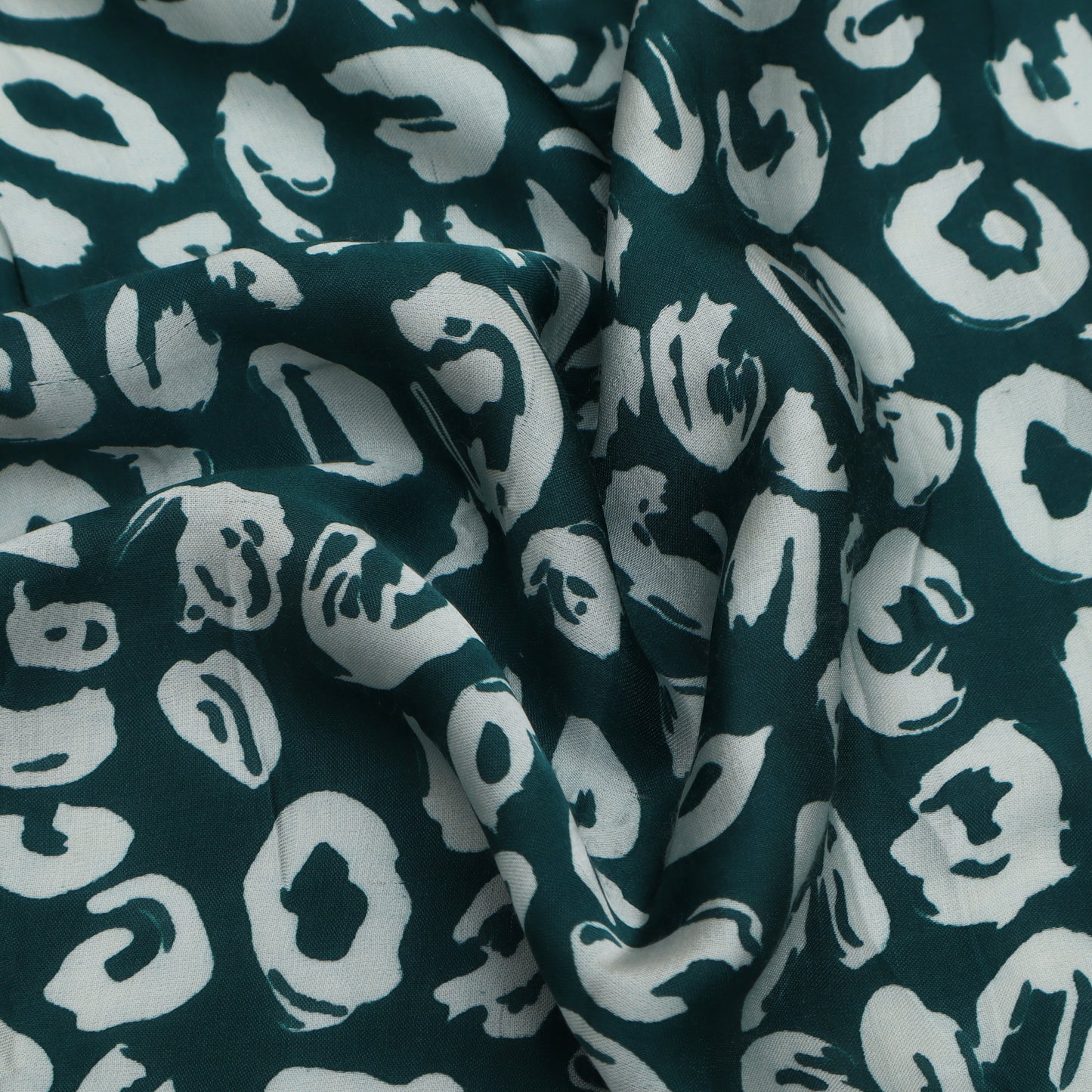 Multi Color Modal Satin Print Fabric