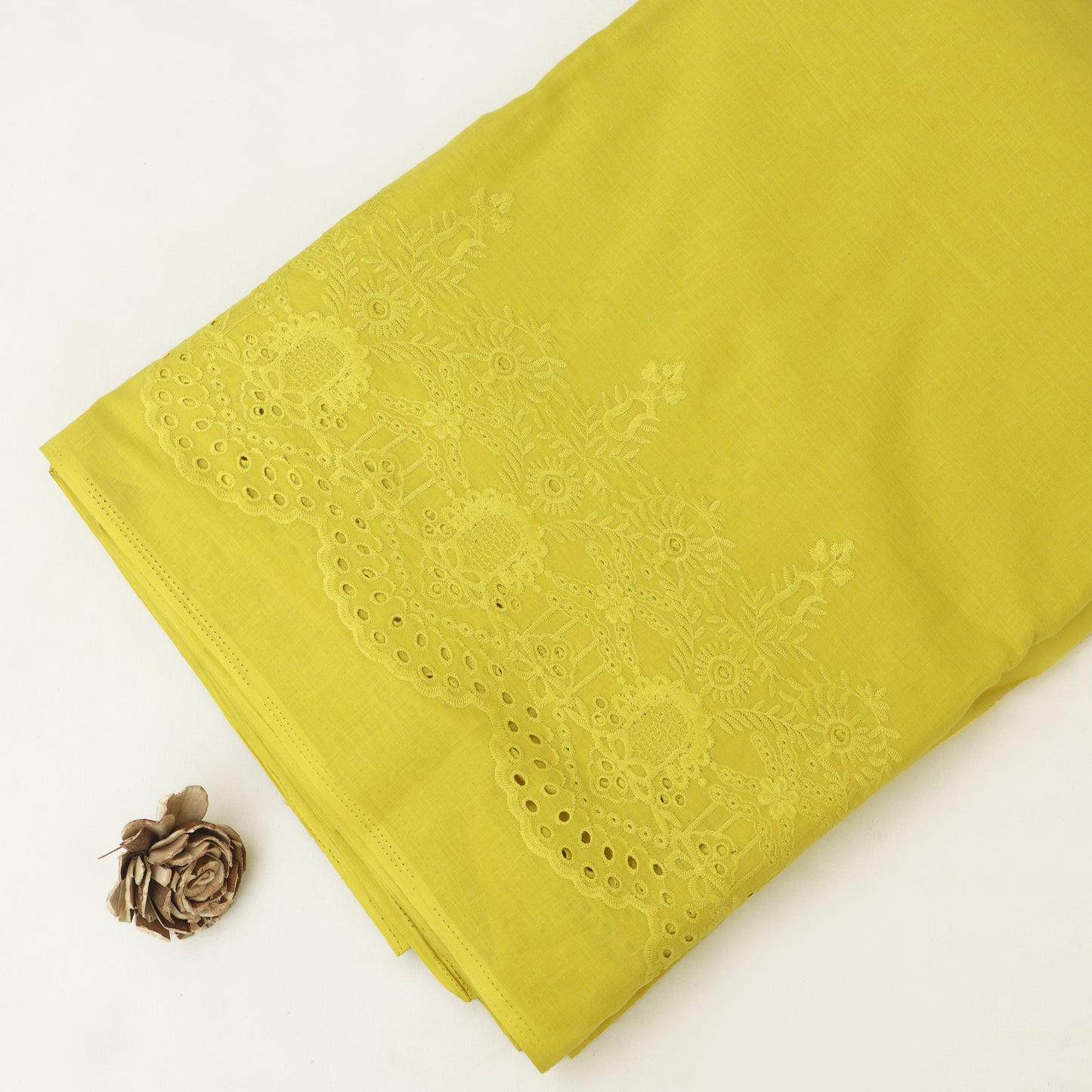 Cambric Cotton Border Embroidery