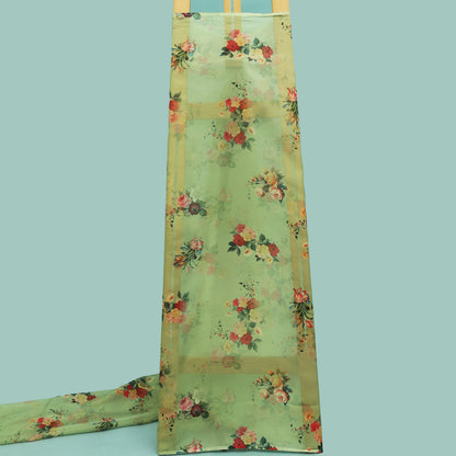 Multicolor Organza Print Fabric