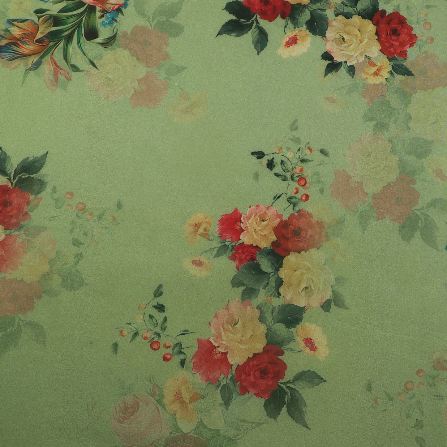 Multicolor Organza Print Fabric