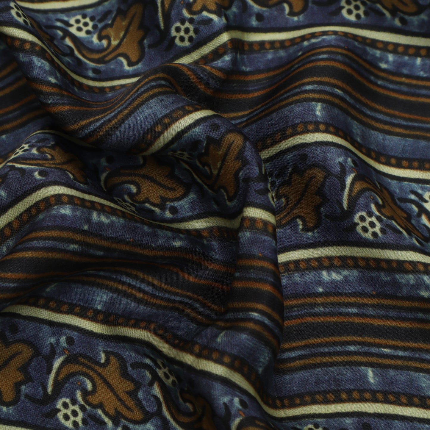 Multi Color Modal Satin Print Fabric