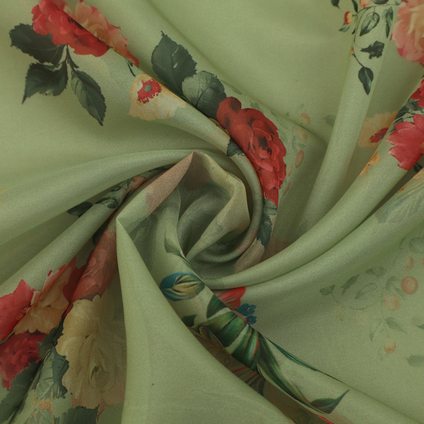 Multicolor Organza Print Fabric