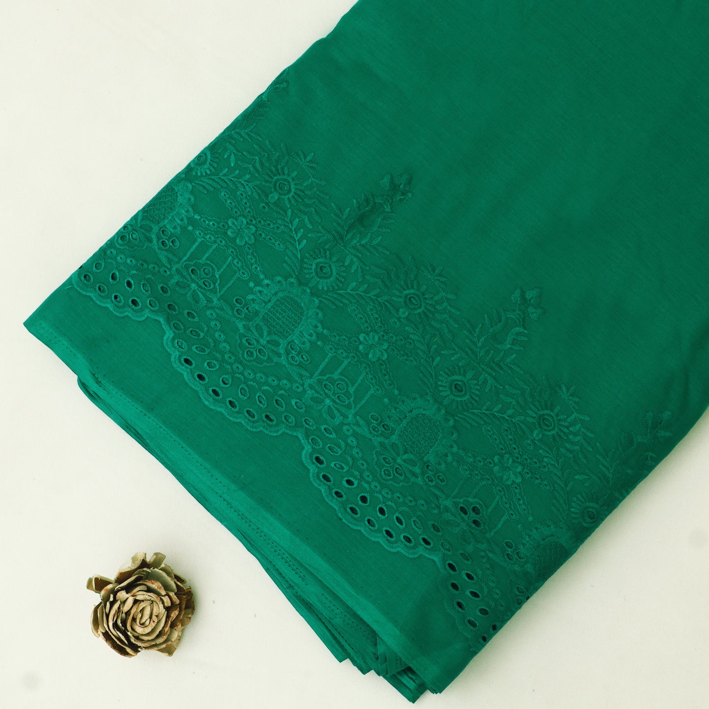 Cambric Cotton Border Embroidery