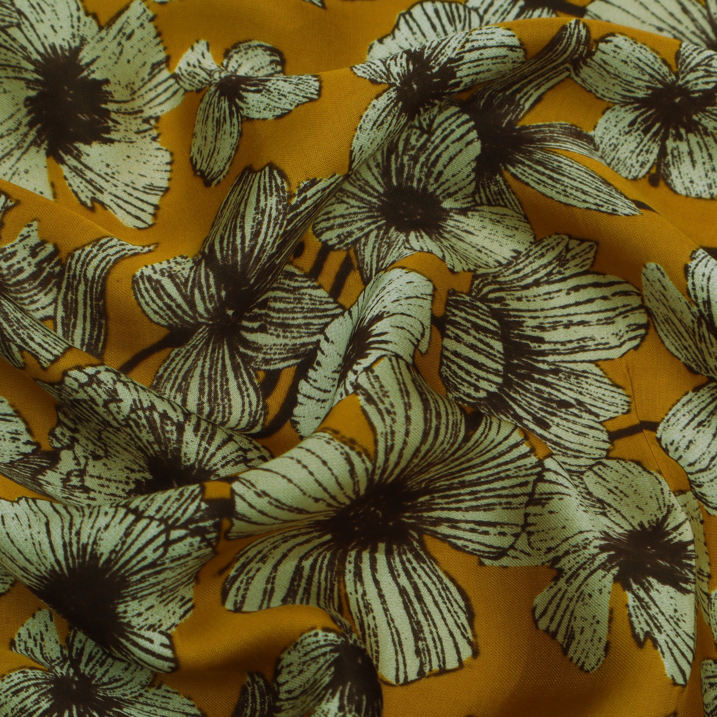 Multi Color Modal Satin Print Fabric