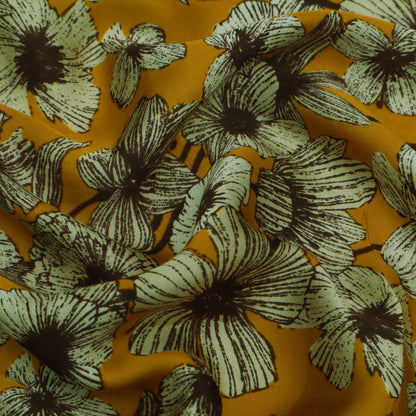 Multi Color Modal Satin Print Fabric