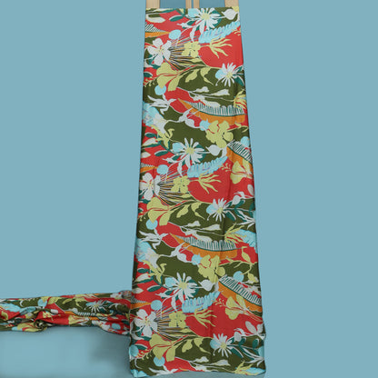 Multi Color Modal Satin Print Fabric
