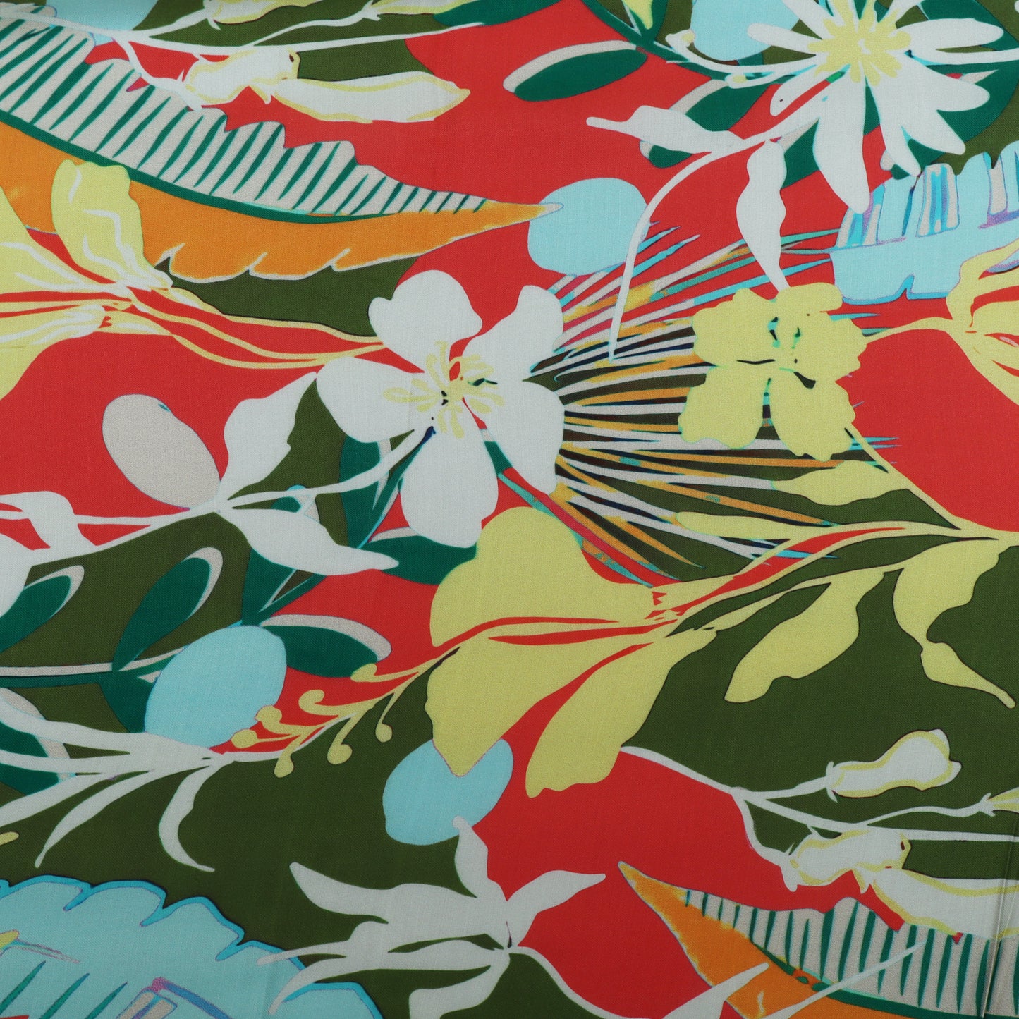 Multi Color Modal Satin Print Fabric