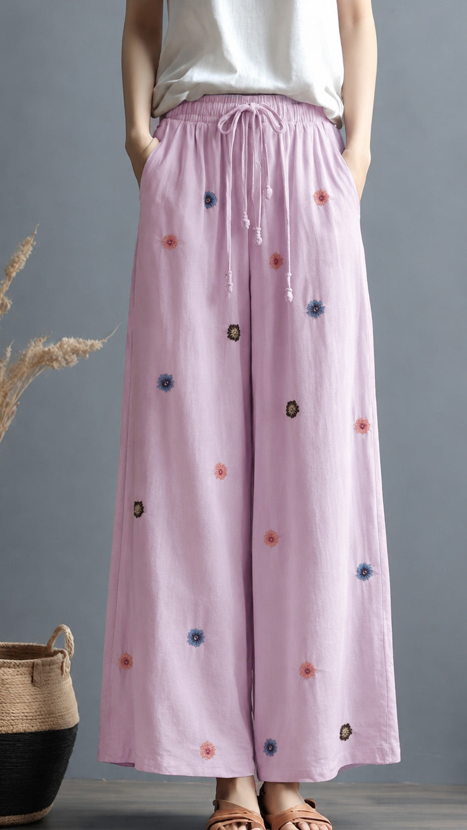 Cotton Linen Embroidery Fabric