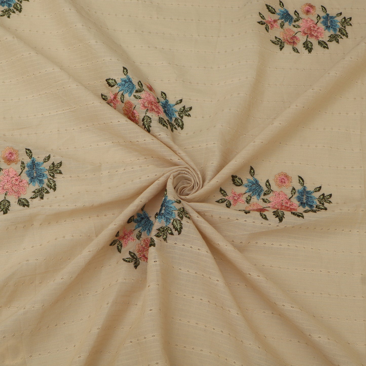 Cotton Linen Embroidery Fabric