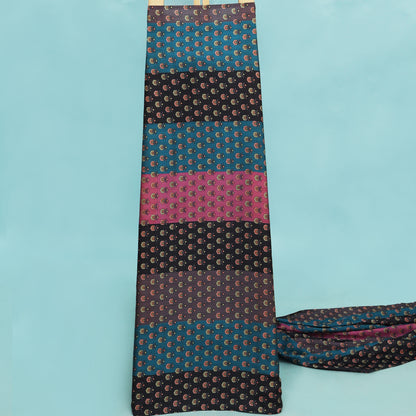 Multi Color Modal Satin Print Fabric