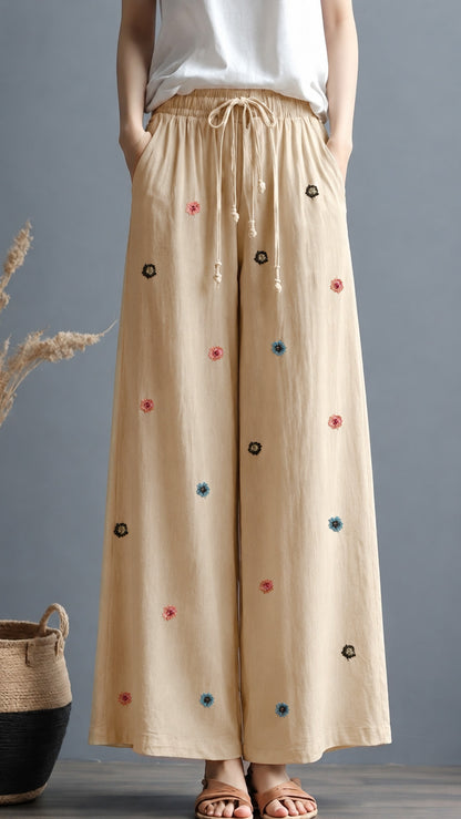 Cotton Linen Embroidery Fabric
