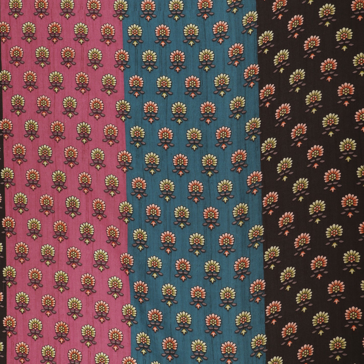 Multi Color Modal Satin Print Fabric
