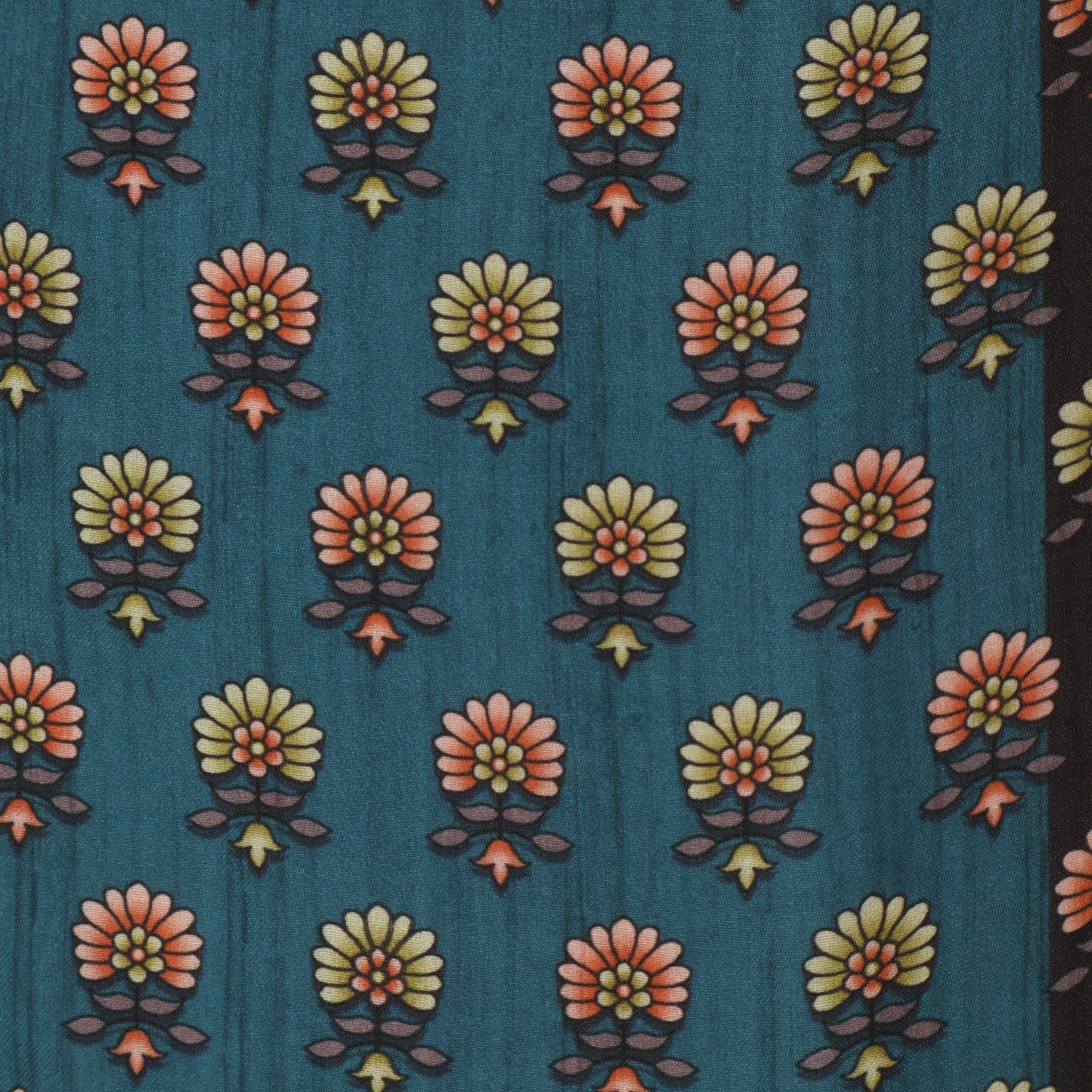 Multi Color Modal Satin Print Fabric