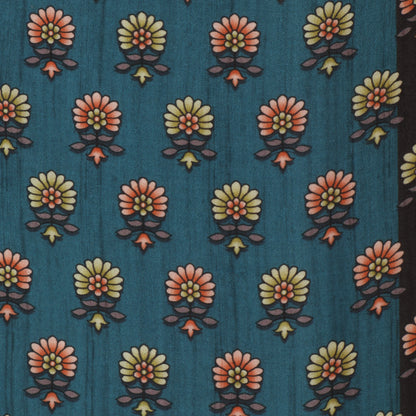 Multi Color Modal Satin Print Fabric