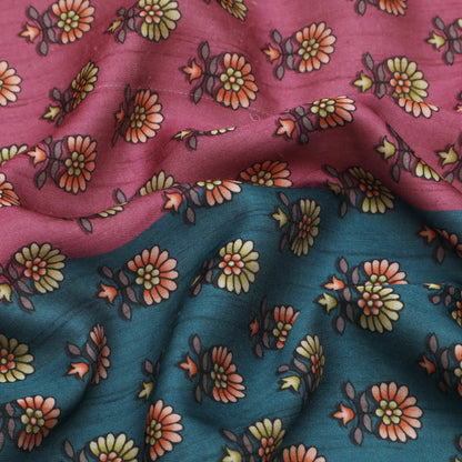 Multi Color Modal Satin Print Fabric