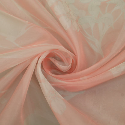 Multicolor Satin Organza Print Fabric