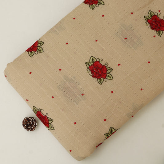 Cotton Linen Embroidery Fabric