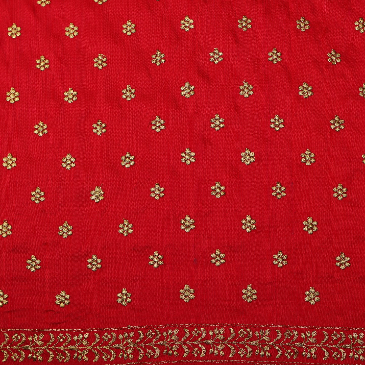 Raw Silk Booti Fabric