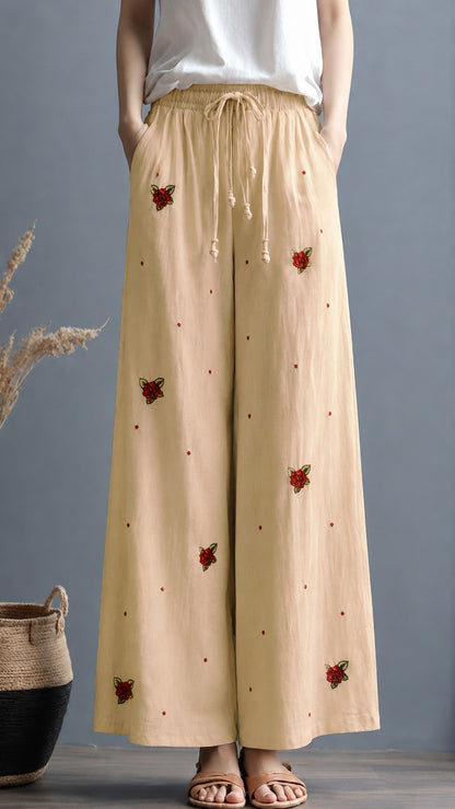 Cotton Linen Embroidery Fabric
