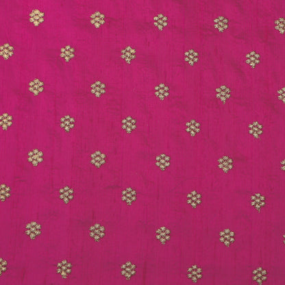 Raw Silk Booti Fabric