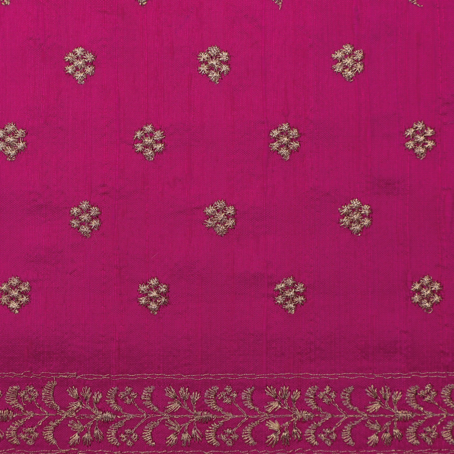 Raw Silk Booti Fabric