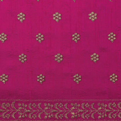 Raw Silk Booti Fabric