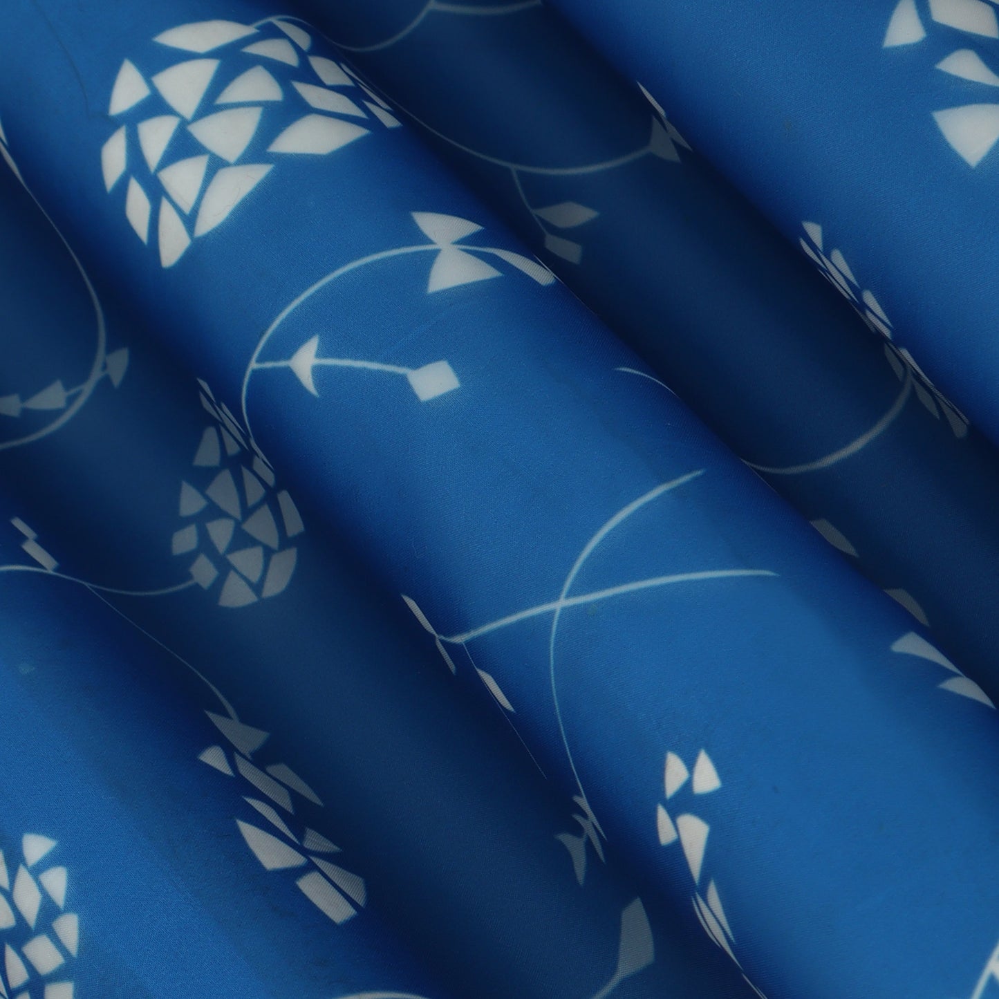 Multicolor Satin Organza Print Fabric