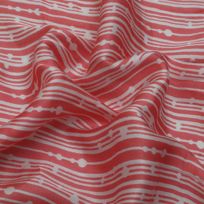 Multi Color Modal Satin Print Fabric