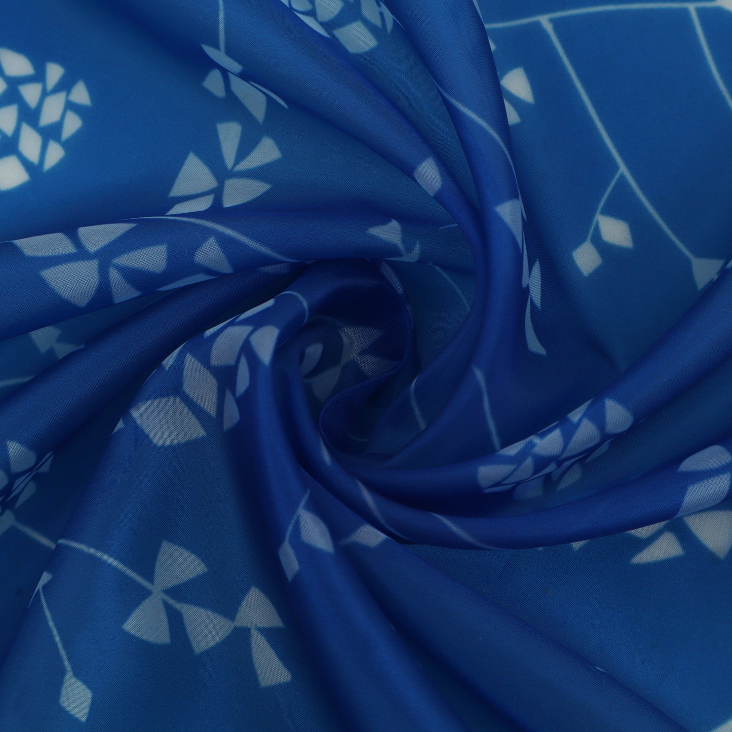 Multicolor Satin Organza Print Fabric