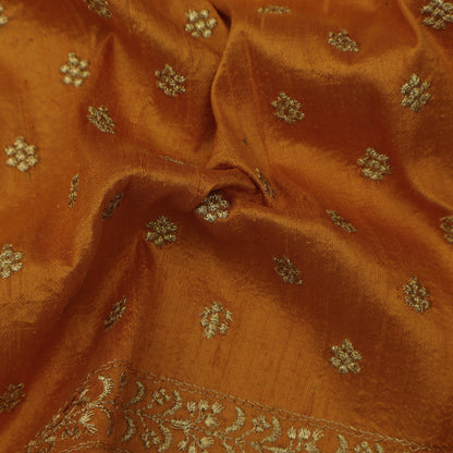 Raw Silk Booti Fabric