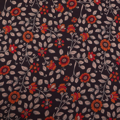 Multi Color Modal Satin Print Fabric