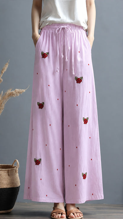 Cotton Linen Embroidery Fabric