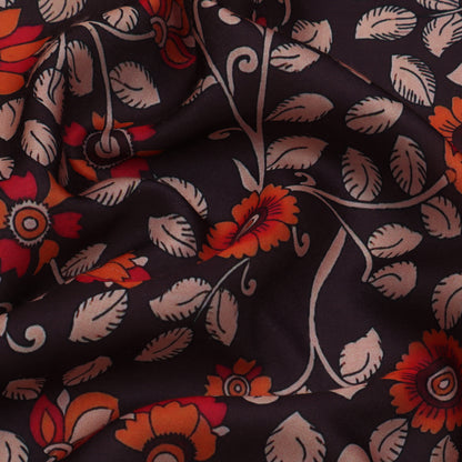 Multi Color Modal Satin Print Fabric