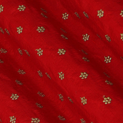 Raw Silk Booti Fabric