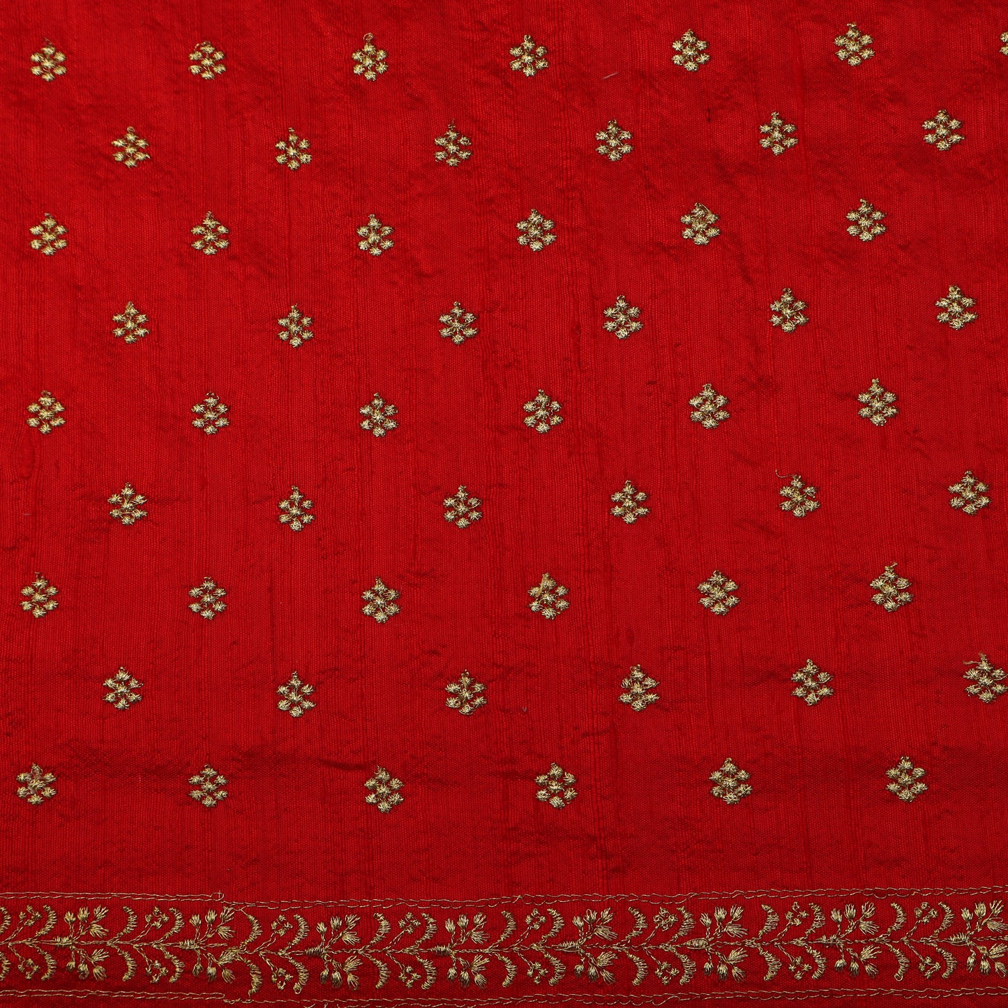 Raw Silk Booti Fabric